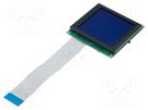 Display: LCD; graphical; 128x128; STN Negative; blue; LED; PIN: 20 RAYSTAR OPTRONICS