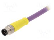 Connector: M12; plug; male; Micro-Change; PIN: 5; straight; 4A; 60V MOLEX