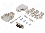 Connector: D-Sub; PIN: 9; plug; male; angled; soldering; for cable ENCITECH