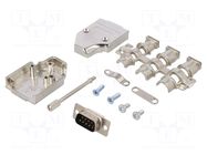 Connector: D-Sub; PIN: 9; plug; male; angled; soldering; for cable ENCITECH