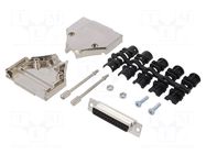 Connector: D-Sub; PIN: 25; plug; female; soldering; for cable; black ENCITECH