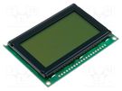 Display: LCD; graphical; 128x64; STN Positive; yellow-green; LED RAYSTAR OPTRONICS