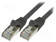 Patch cord; F/UTP; Cat: 5e; RJ45 plug,both sides; stranded; CCA LOGILINK