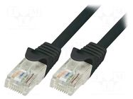 Patch cord; RJ45 plug,both sides; U/UTP; 5e; stranded; CCA; PVC LOGILINK
