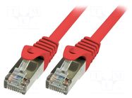 Patch cord; F/UTP; Cat: 5e; RJ45 plug,both sides; stranded; CCA LOGILINK
