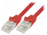 Patch cord; U/UTP; Cat: 5e; RJ45 plug,both sides; stranded; CCA LOGILINK