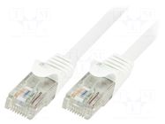 Patch cord; U/UTP; Cat: 6; RJ45 plug,both sides; stranded; CCA; 10m LOGILINK