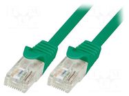 Patch cord; RJ45 plug,both sides; U/UTP; 6; stranded; CCA; 0.25m LOGILINK