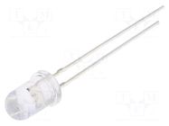 LED; green; 5mm; 3000÷4200mcd; 30°; Front: convex; 5VDC OPTOSUPPLY