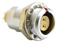 CIRCULAR CONN, RCPT, 2POS, SOLDER