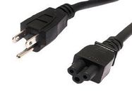 POWER CORD, NEMA 5-15P-IEC C5, 4.57M