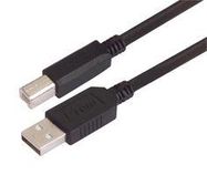 USB CABLE, 2.0, A PLUG-B PLUG, 2M