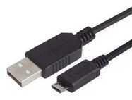 USB CABLE, 2.0, A PLUG-MICRO PLUG, 300MM