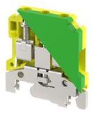 GND TERMINAL BLOCK, DIN RAIL, 2POS, 8AWG