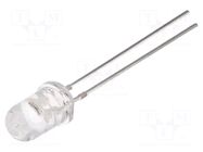 LED; blue; 5mm; candle light effect,blinking; 2000÷2500mcd; 30° OPTOSUPPLY