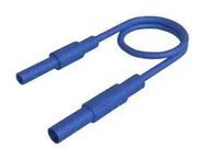 TEST LEAD, 4MM PLUG TO SKT, BLUE, 250MM