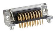 HD D-SUB CONN, R/A RCPT, DD, SOLDER