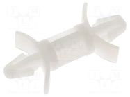 Assembly stud; polyamide; L: 12.7mm; latch/latch; Ø2: 4mm; Ø1: 4mm ESSENTRA