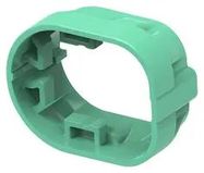 MOUNTING CLIP, CONN, PBT+GF30, GREEN