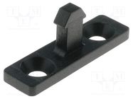 Latch; 15mm; Body: black ESSENTRA