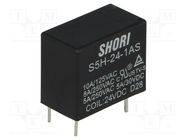 Relay: electromagnetic; SPST-NO; Ucoil: 24VDC; Icontacts max: 8A SHORI ELECTRIC