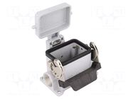 Enclosure for connectors: HDC; size 44.27; with latch; PG16 ILME