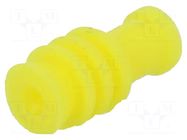 Gasket for wire; yellow; Øcable: 0.9÷1.4mm; Øhole: 3.6mm TE Connectivity