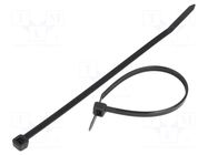 Cable tie; L: 120mm; W: 4.8mm; black; polyamide; 220N; Ømax: 24mm BM GROUP