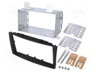 Radio frame; Kia; 2 DIN; black PER.PIC.