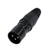 XLR CONN, PLUG, 3POS, CABLE