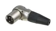 XLR CONN, R/A PLUG, 3POS, CABLE