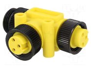 T adapter; Mini-Change; PIN: 3; T; 600V; IP67; 10A MOLEX