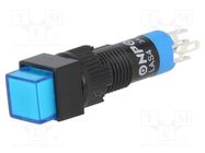 Switch: push-button; Pos: 2; SPDT; 0.5A/250VAC; 1A/24VDC; ON-ON ONPOW