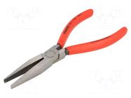 Pliers; flat,elongated; for bending, gripping and cutting KNIPEX