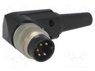 Connector: M16; plug; male; soldering; for cable; PIN: 5; 5A; 250V LUMBERG