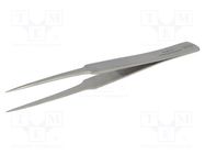 Tweezers; 135mm; for precision works; Blade tip shape: sharp KNIPEX