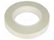 Tape: electrical insulating; W: 25mm; L: 50m; Thk: 0.17mm; white H-OLD