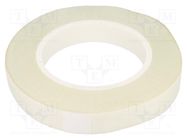Tape: electrical insulating; W: 19mm; L: 50m; Thk: 0.17mm; white H-OLD