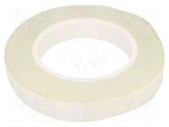 Tape: electrical insulating; W: 19mm; L: 50m; Thk: 0.17mm; white H-OLD