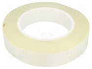 Tape: electrical insulating; W: 25mm; L: 50m; Thk: 0.165mm; white H-OLD
