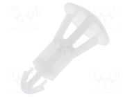 Assembly stud; polyamide; L: 10mm; snap fastener; natural; UL94V-2 FIX&FASTEN