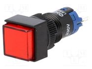 Switch: push-button; Pos: 2; SPDT; 0.5A/250VAC; 1A/24VDC; ON-(ON) ONPOW