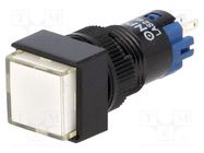 Switch: push-button; Pos: 2; SPDT; 0.5A/250VAC; 1A/24VDC; ON-(ON) ONPOW