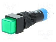 Switch: push-button; Pos: 2; SPDT; 0.5A/250VAC; 1A/24VDC; ON-ON ONPOW