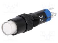 Switch: push-button; Pos: 2; SPDT; 0.5A/250VAC; 1A/24VDC; ON-(ON) ONPOW