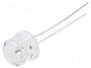 LED; red; 8mm; 1560÷2180mcd; 100°; Front: convex; 1.8÷2.6VDC OPTOSUPPLY