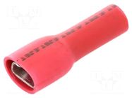 Terminal: flat; 4.8mm; 0.8mm; female; 0.5÷1.5mm2; crimped; red JST