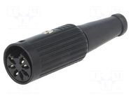 Connector: DIN; plug; female; PIN: 7; 270°; straight; for cable; 34V DELTRON