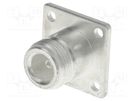 Socket; N; female; 50Ω; soldering; PTFE; silver plated TE Connectivity