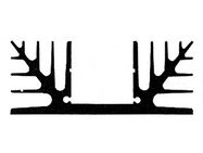 HEATSINK 75mm 2 x TO3 2.5°C/W